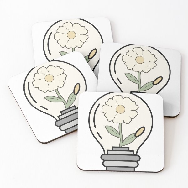 Item preview, Light bulb with cute daisy flower inside designed and sold by Atlantico54.