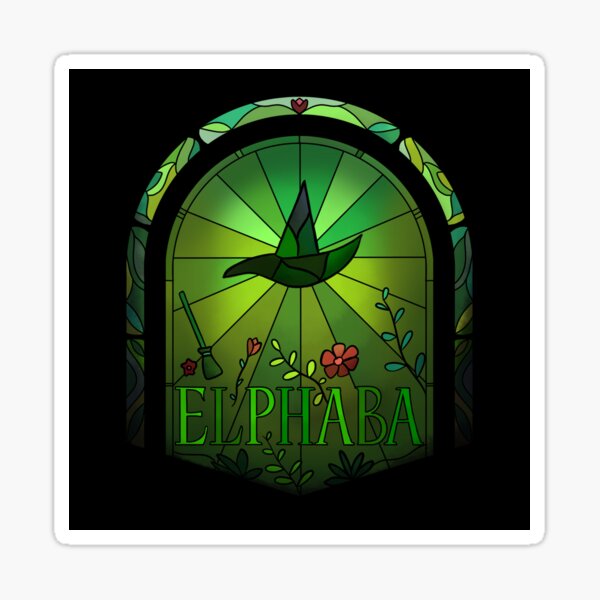 Item preview, Elphaba stained glass artwork designed and sold by saralaceylg.