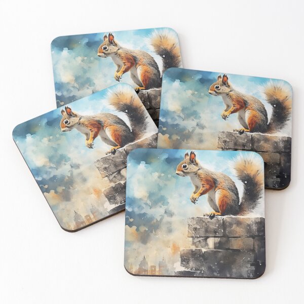Item preview, Urban Squirrel City Watcher designed and sold by Paintings By Simon .