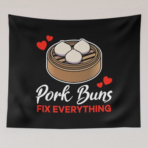 Item preview, Pork Buns fix everything saying designed and sold by jonmlam.