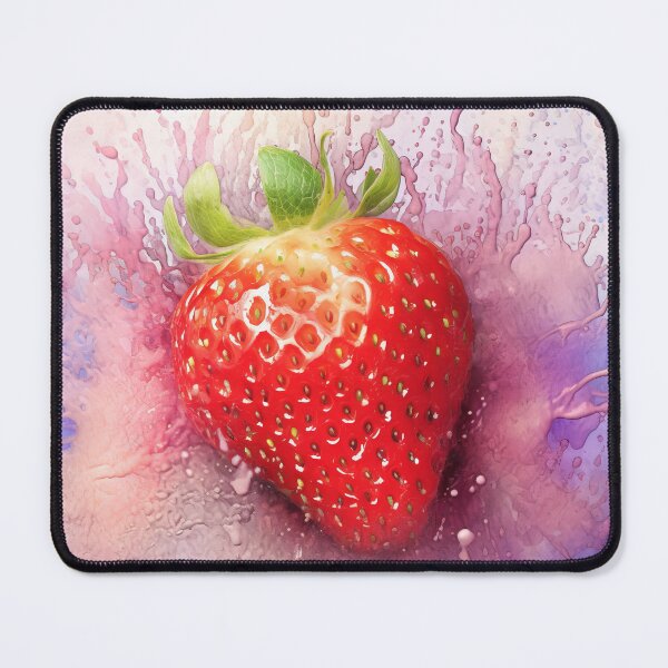 Item preview, Strawberry Splash Watercolor Burst designed and sold by Paintings By Simon .