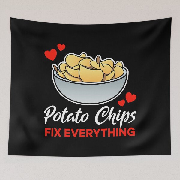 Item preview, Potato Chips fix everything saying designed and sold by jonmlam.
