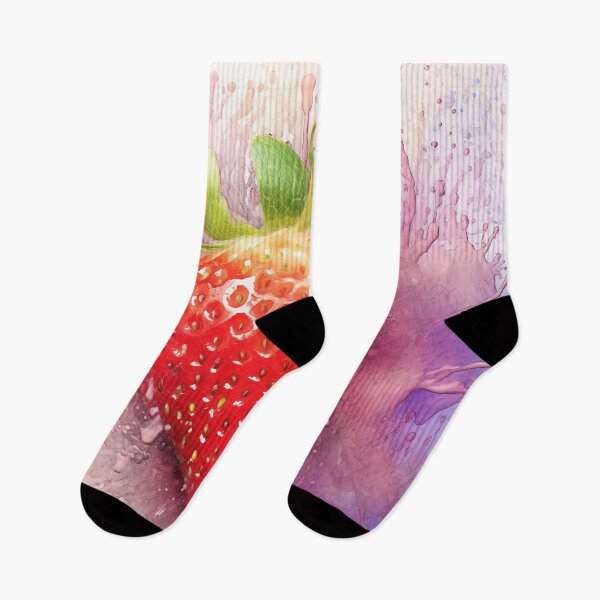 Item preview, Strawberry Splash Watercolor Burst designed and sold by Paintings By Simon .