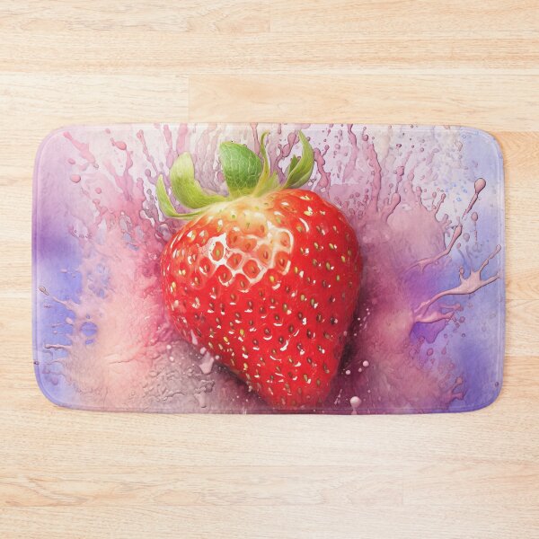 Item preview, Strawberry Splash Watercolor Burst designed and sold by Paintings By Simon .