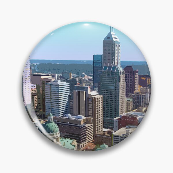 Item preview, Indianapolis, Indiana, USA, Travel Print designed and sold by summattodraw.