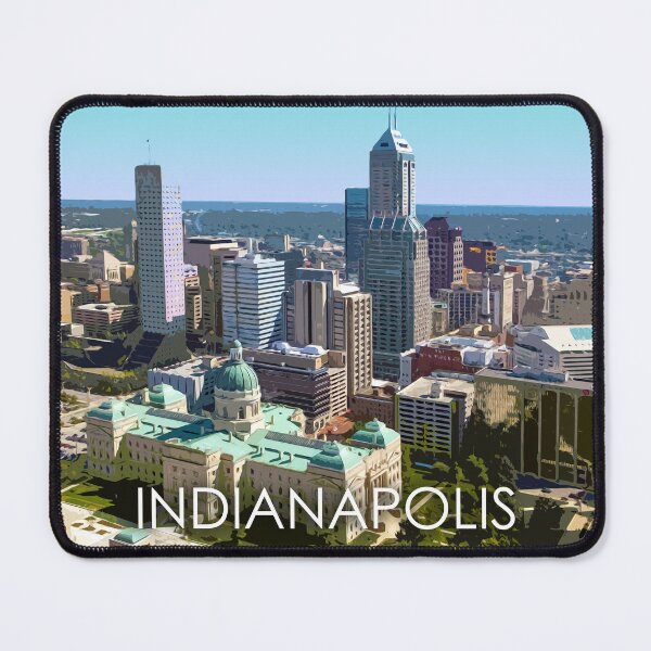Artikelvorschau, Indianapolis, Indiana, USA, Reisedruck entworfen und verkauft von summattodraw.