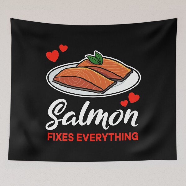 Item preview, Salmon fixes everything saying designed and sold by jonmlam.