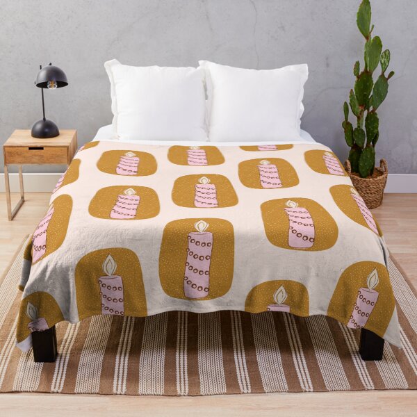 Item preview, Candlelight Delight: Cozy and Chic Candle-Themed Pattern Design for Tablecloths and Gift Wrapping - Illuminate Your Special Moments with Warm Glow and Serenity by MaddaMom designed and sold by MaddaMom.