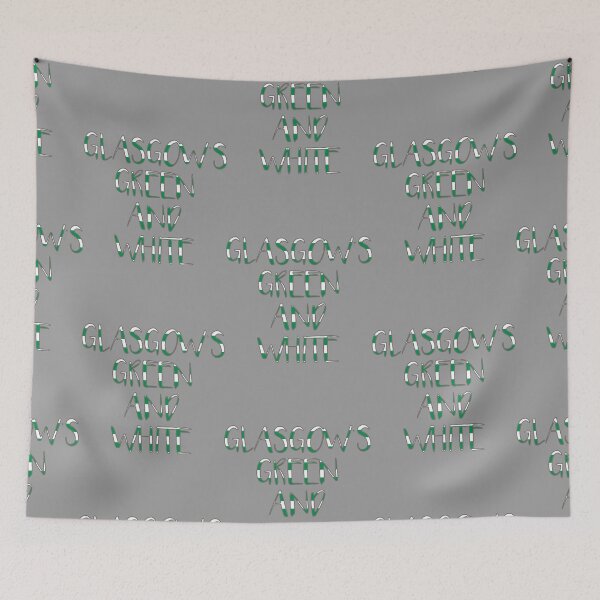 Item preview, Glasgow Celtic Football Club Green and White Hooped Text Design designed and sold by dinhthai361.