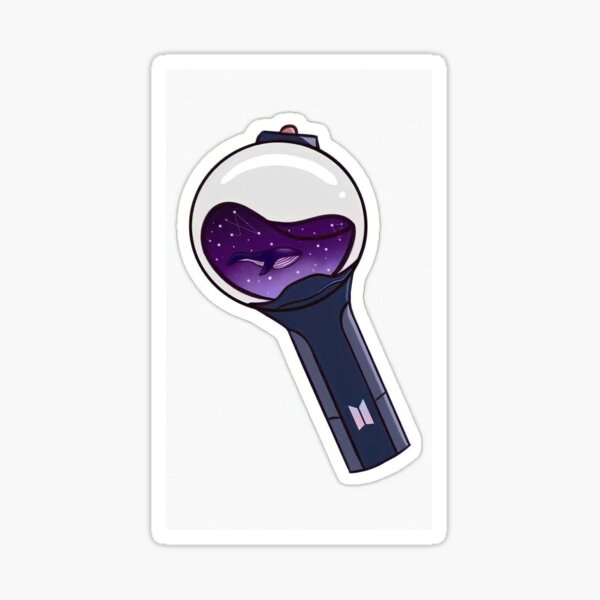 Army Bomb Ver 3 Decal Sticker Decorations for BTS Official Lightstick  Adhesive DIY Sticker Make Your Armybomb Special Bangtan Boys (Purple(Ver3))