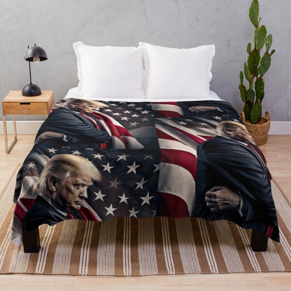 Item preview, Trump hugging the American flag designed and sold by AmericaFirst10.