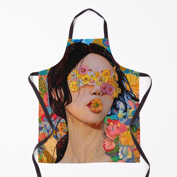 Item preview, Girl & Flowers pop art designed and sold by Helt-Sort.