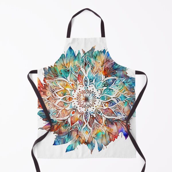 Item preview, Floral watercolors mandala, boho home deco designed and sold by VeronicArt85.