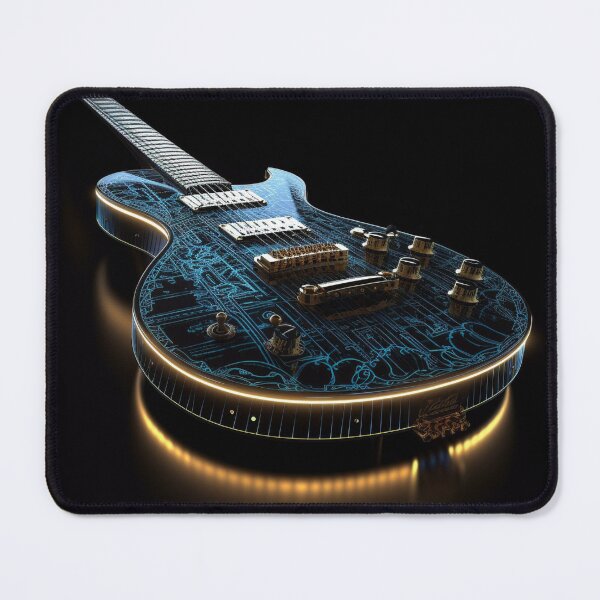 Aperçu de l'œuvre Neon Electric Guitar 20 créée et vendue par Sotiris Filippou.