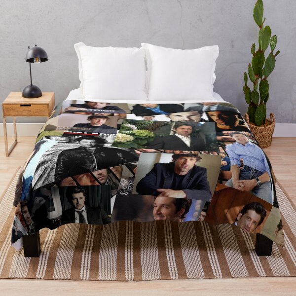 Vista previa del artículo con la obra «Collage abstracto de Patrick Dempsey», diseñado y vendido por GoghGetta.