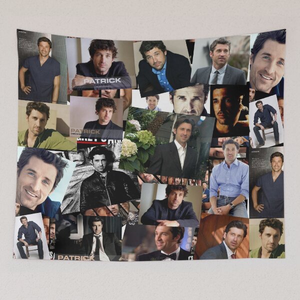 Item preview, Patrick Dempsey Abstract Collage designed and sold by GoghGetta.