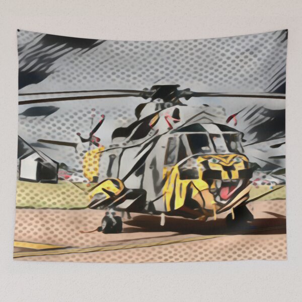 Item preview, Tiger Sea King In Pointillism designed and sold by Fearless-Fox.