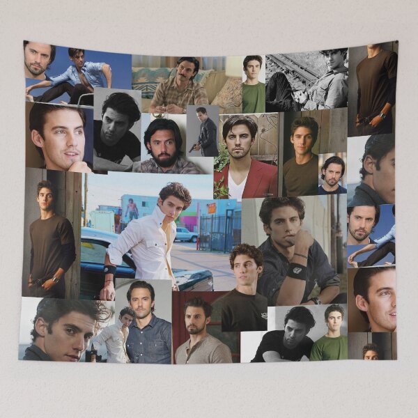 Item preview, Milo Ventimiglia Abstract Collage designed and sold by GoghGetta.