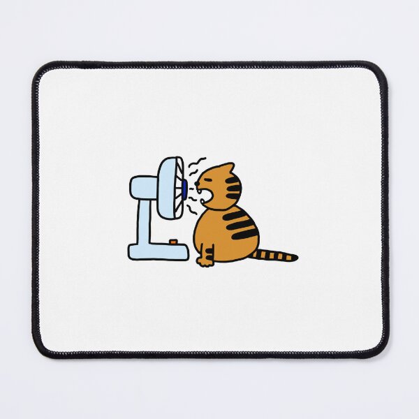 Item preview, a Cat in front of a fan designed and sold by superbaechoo.
