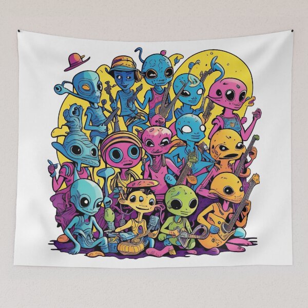 Item preview,  Hand drawn vector illustration of Monsters and cute alien friendly, cool and cute designed and sold by Sanan Israyilli.