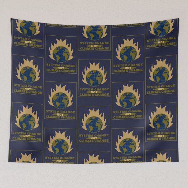 Item preview, System Change Not Climate Change. Burning Planet designed and sold by Rebel-Design.