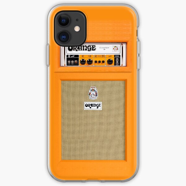 Orange color amp amplifier iPhone Soft Case