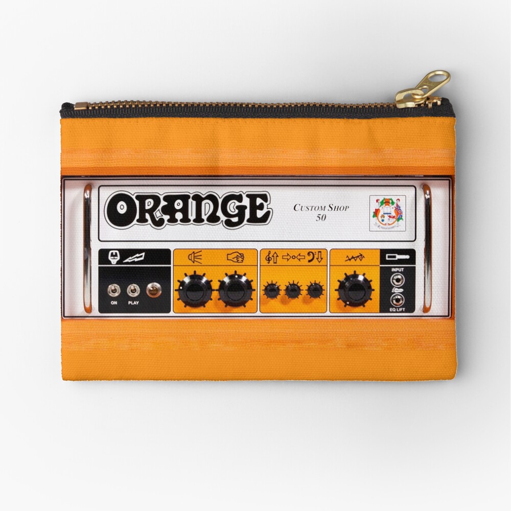 Orange color amp amplifier Zipper Pouch