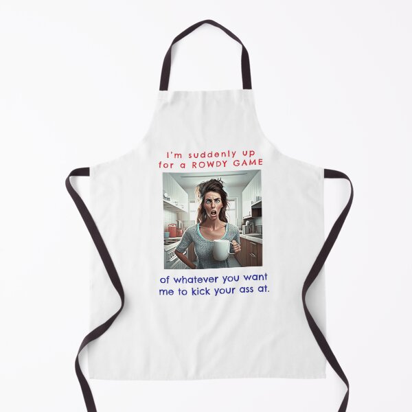 Aperçu de l'œuvre Funny Sayings Up For A Rowdy Game Original Artwork Gift Ideas créée et vendue par MPCFICTION.