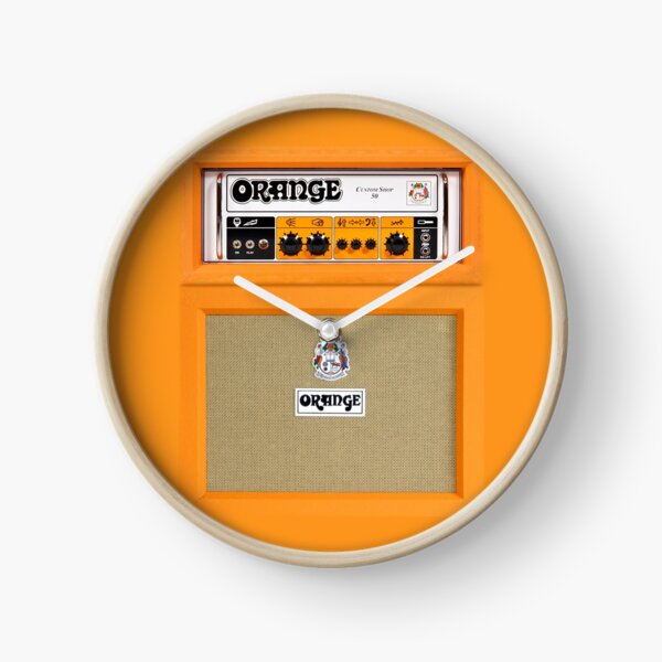 Orange color amp amplifier Clock
