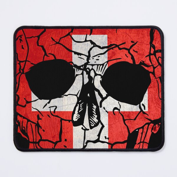 Item preview, Skull Flag of Switzerland,halloween designed and sold by EpicMaps.
