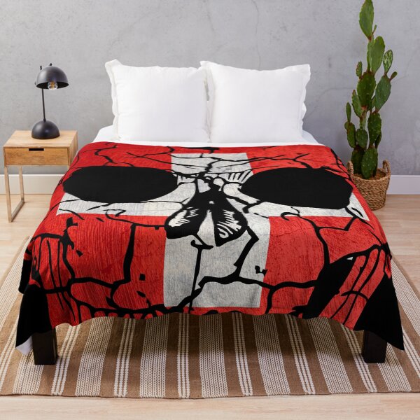 Item preview, Skull Flag of Switzerland,halloween designed and sold by EpicMaps.