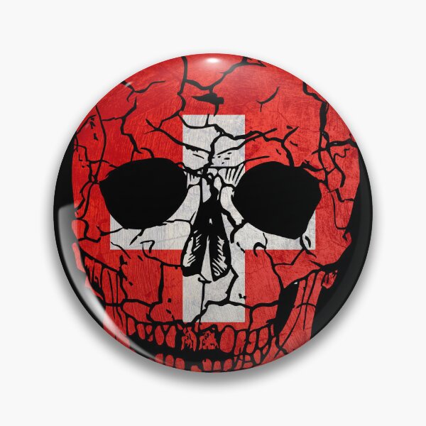 Item preview, Skull Flag of Switzerland,halloween designed and sold by EpicMaps.
