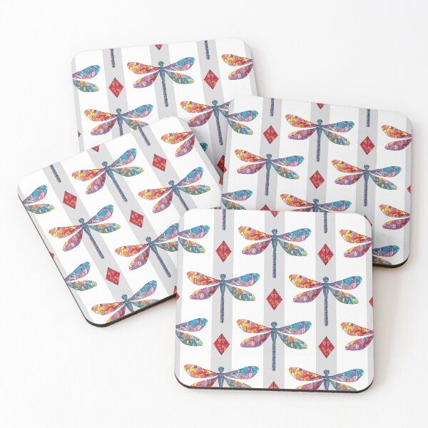 Item preview, Dragonflies, rhombuses and stripes designed and sold by Xenia Govorukhina.
