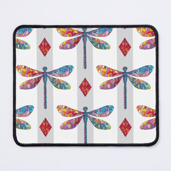 Item preview, Dragonflies, rhombuses and stripes designed and sold by Xenia Govorukhina.