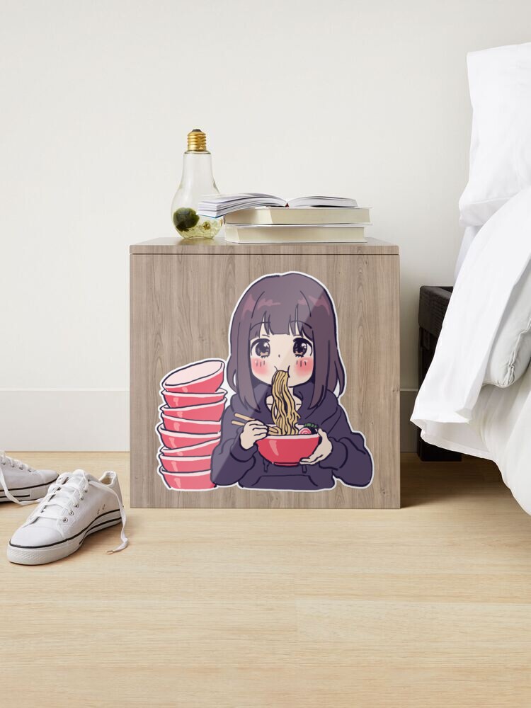 I draw cute anime girl eating ramen / Menhera Shoujo Kurumi-chan - Anime  Ramen - Mug