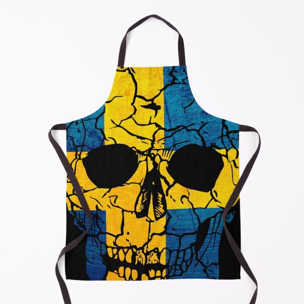 Item preview, Skull Flag of Sweden,halloween designed and sold by EpicMaps.
