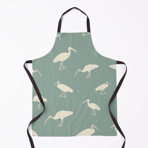 Item preview, Brisbane Ibis artwork, Green bird art print, Australian art designed and sold by sassykea.