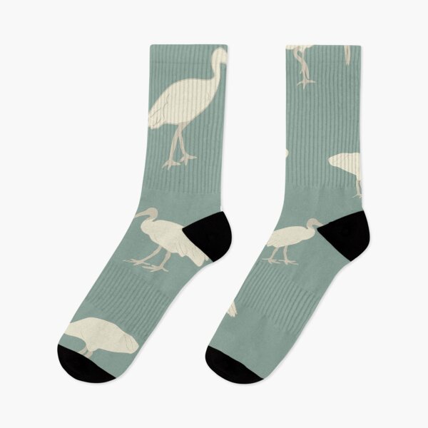 Item preview, Brisbane Ibis artwork, Green bird art print, Australian art designed and sold by sassykea.