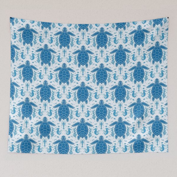 Item preview, Water turtle with seahorse designed and sold by Andrea Snuggs.