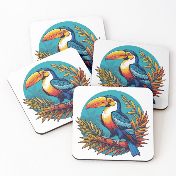 Item preview, Toucan on a branch of a palm tree designed and sold by Sanan Israyilli.
