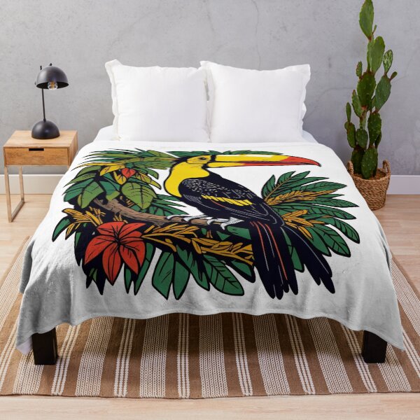 Item preview, Toucan on a branch of a palm tree designed and sold by Sanan Israyilli.