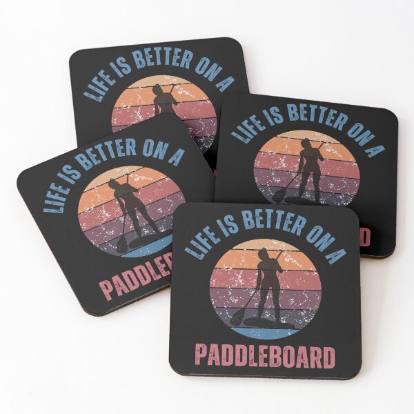 Item preview, Life is better on a paddleboard - for black background designed and sold by aliveinmiddle.