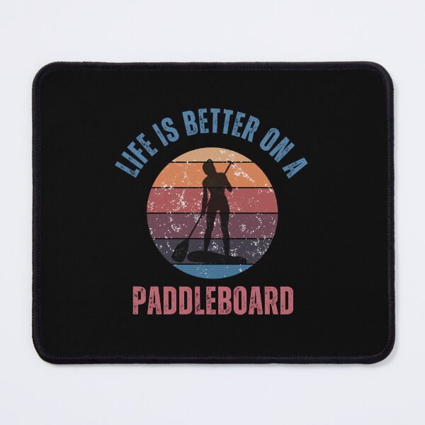 Item preview, Life is better on a paddleboard - for black background designed and sold by aliveinmiddle.