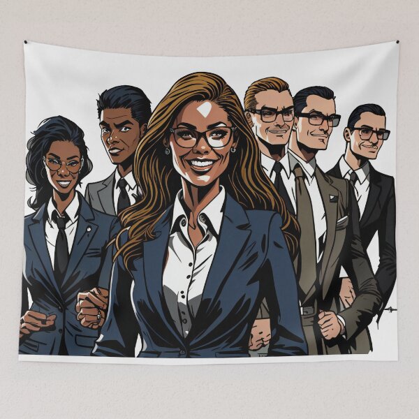 Item preview, Group of businesswomen in suits designed and sold by Sanan Israyilli.