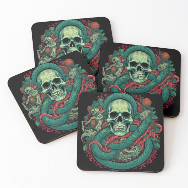 Item preview, Skulls and Snakes designed and sold by StudioRedKoala.