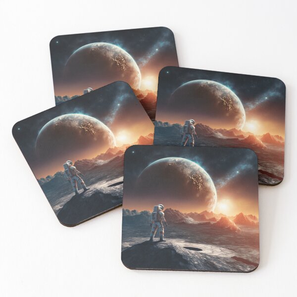 Item preview, Galaxy Space Solar System Planet Mercury/night space sky/outer space galaxy/surrealist deep space/cosmic art designed and sold by aiphotosart.