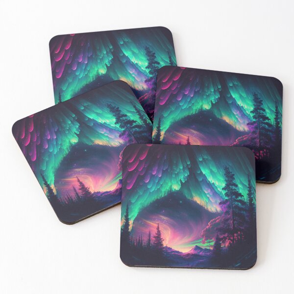 Item preview, Aurora Borealis Northern Lights/Space Night Sky/Planetary Landscape designed and sold by aiphotosart.