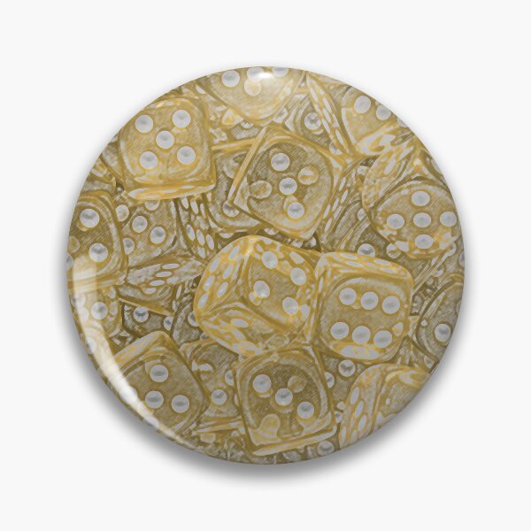 Item preview, Lots of Dice - Drawn Yellow Board Game Dice ( tabletop / boardgame / rpg D6 ) designed and sold by Soludum Dice & Meeple Merch.