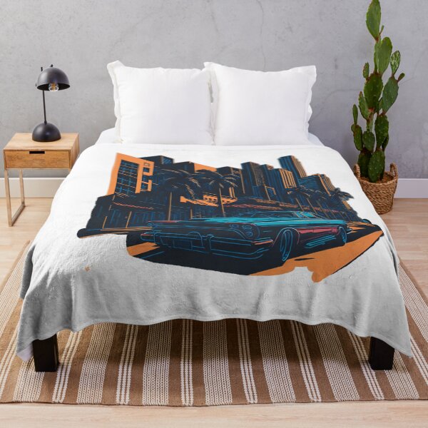 Item preview, Car Showcase: Detailed Vector Artwork| Urban Vibes: Flat Design Miami Street designed and sold by RedArtG09.