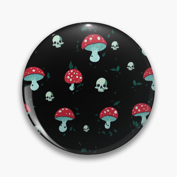Item preview, Mushroom Skull Pattern designed and sold by Seljomoon.
